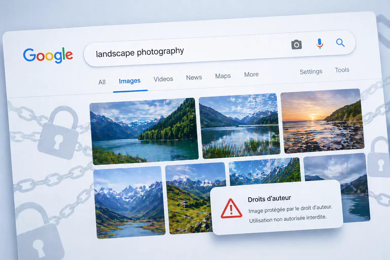 Google Images : pourquoi utiliser ces photos peut vous coûter très cher