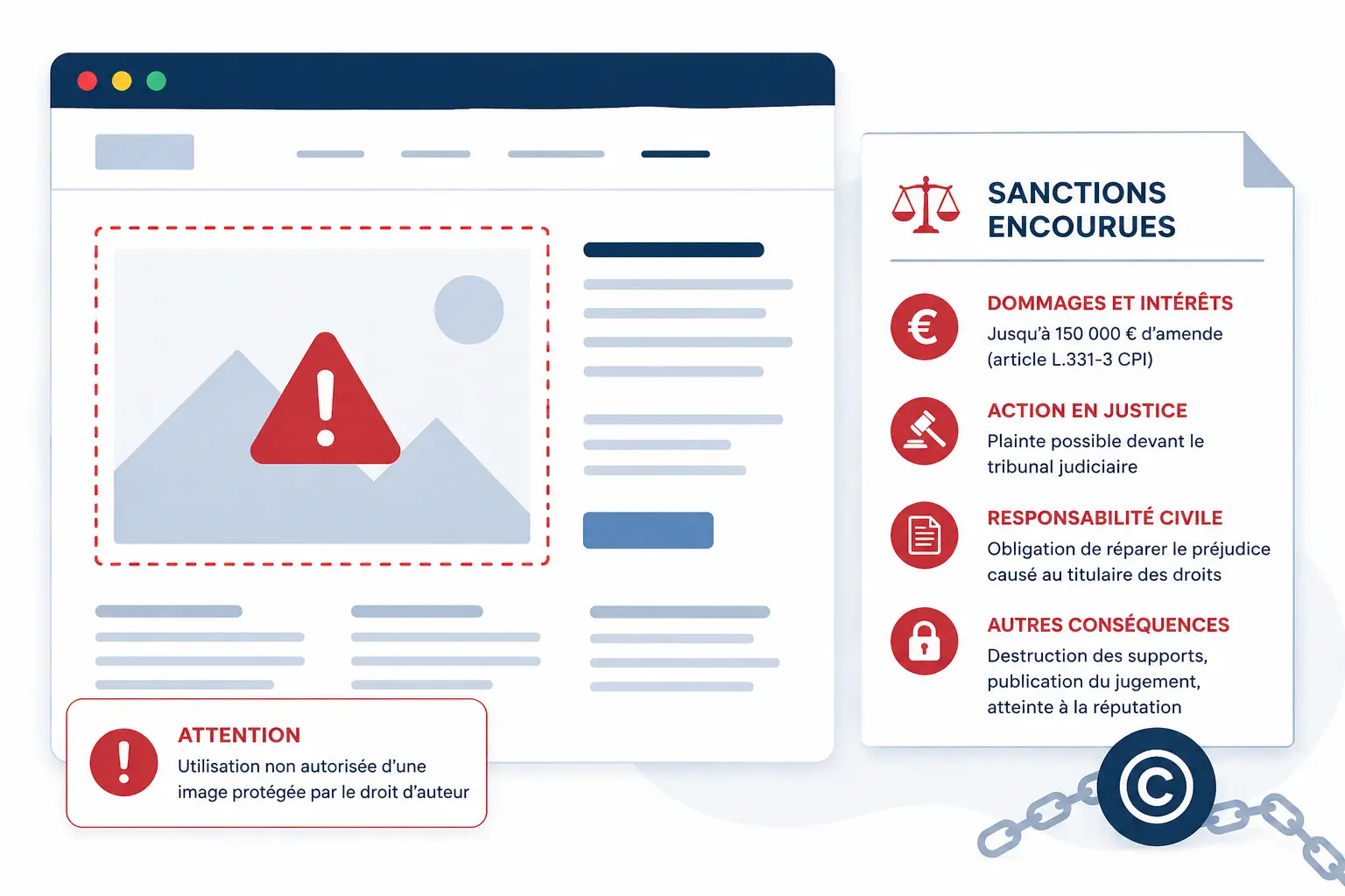 Utilisation d'une photo sans autorisation : Quels sont les risques réels ?